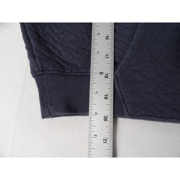 All In Motion Sweatshirt Womens Small Blue Quilted Crew Neck Front Pocket - Picture 6 of 11